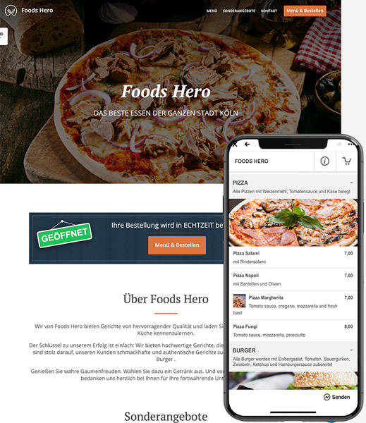 Online Bestellsystem für Restaurants